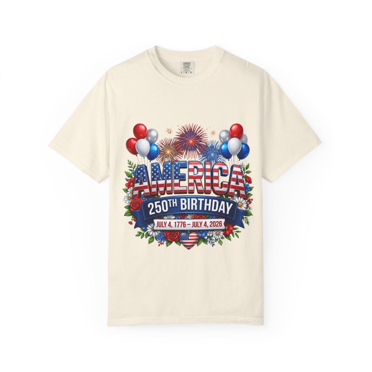 America 250th Birthday T-Shirt – July 4th 1776–2026 Patriotic Tee