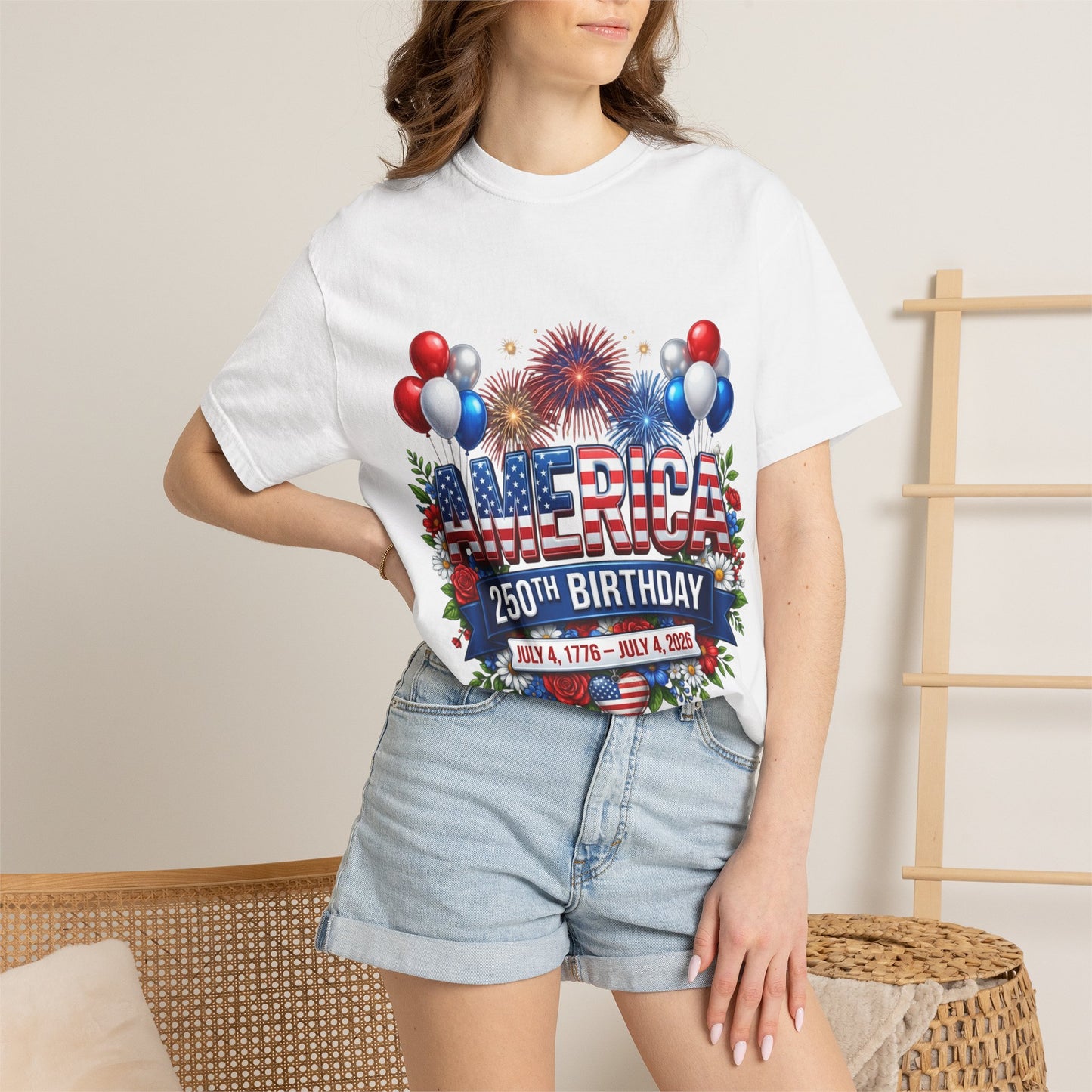 America 250th Birthday T-Shirt – July 4th 1776–2026 Patriotic Tee
