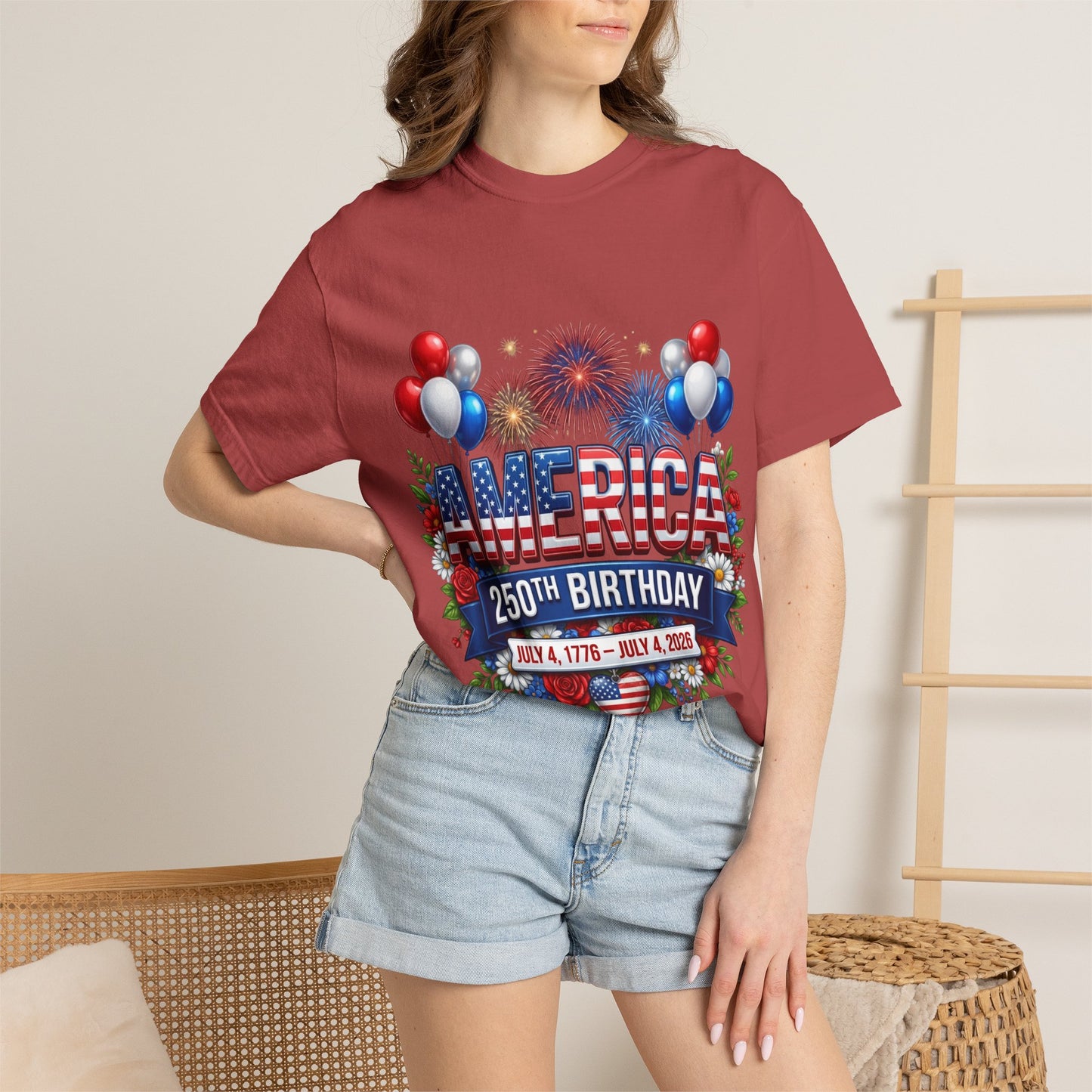 America 250th Birthday T-Shirt – July 4th 1776–2026 Patriotic Tee