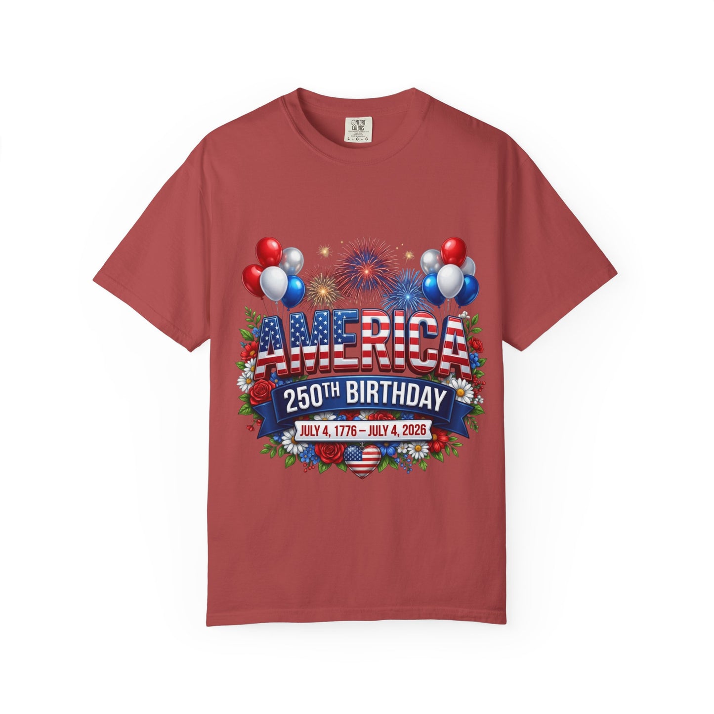 America 250th Birthday T-Shirt – July 4th 1776–2026 Patriotic Tee