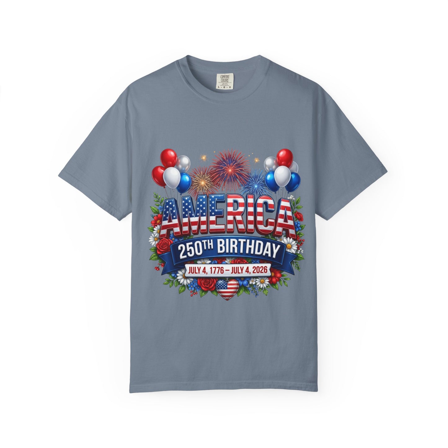 America 250th Birthday T-Shirt – July 4th 1776–2026 Patriotic Tee