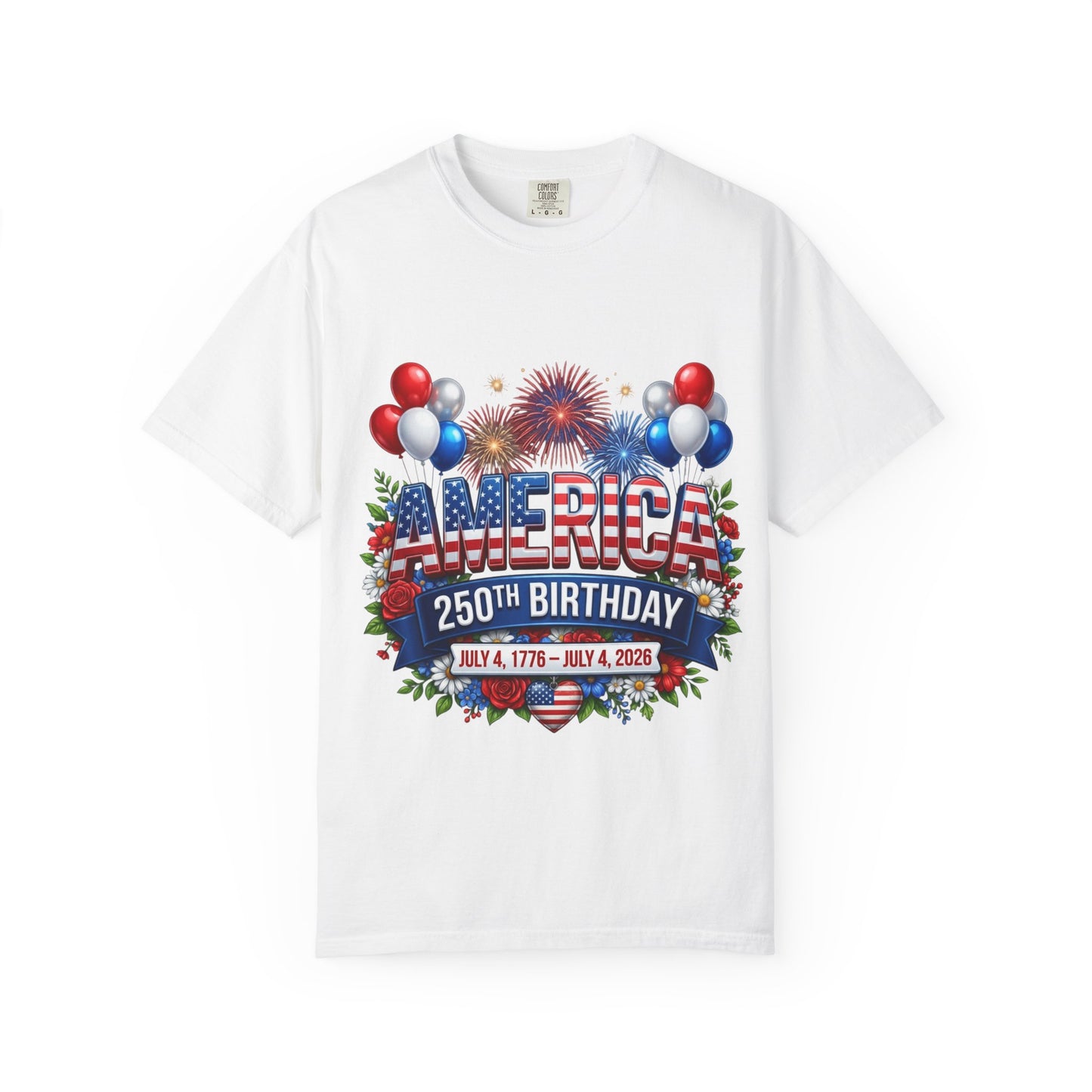 America 250th Birthday T-Shirt – July 4th 1776–2026 Patriotic Tee